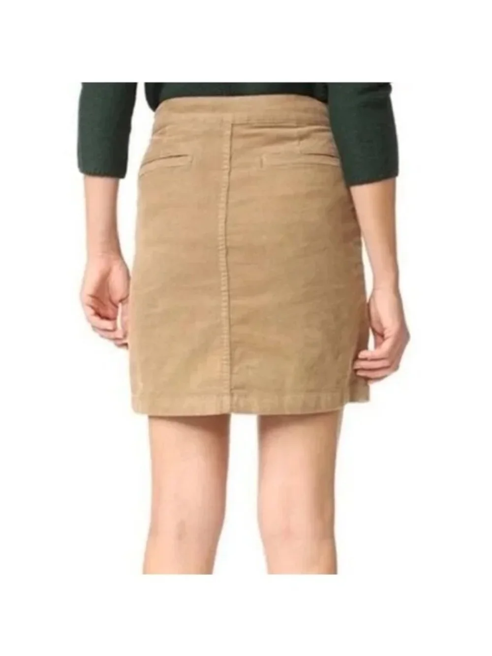 Tory Burch Lucitano Corduroy Snap Front Mini Skirt